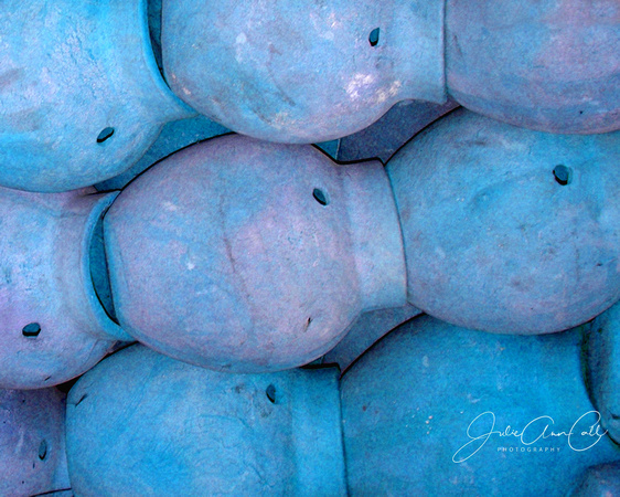 Blue Pots Mexico Market  8X10-16X20         Pop of Color