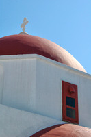 Mykonos Red Dome Church  8X12