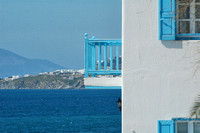 Mykonos Street View Blue Villa  8X12