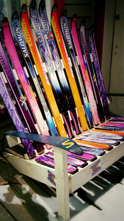 Chair Made of Skis