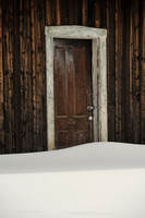 Barn Door Snow Drift